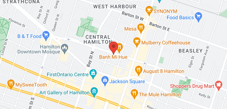 map of 55 CANNON Street W